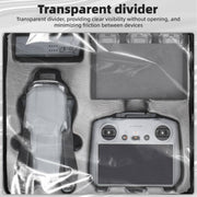 For DJI Air 3 / Air 3S / Avata 2 STARTRC Dual-Drone Shoulder Storage Bag PU Handbag (Grey)