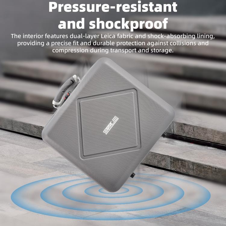 For DJI Air 3 / Air 3S / Mini 4 Pro STARTRC Dual-Drone Shoulder Storage Bag PU Handbag (Grey) - free shipping - PMC Jewellery - Order now!
