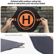 Sunnylife Drone Landing Pad 35cm Fast-Fold Double-Sided Leather Water-resistant Helipad for DJI Neo / Avata 1 / 2 / Mini Series (Yellow+Orange)