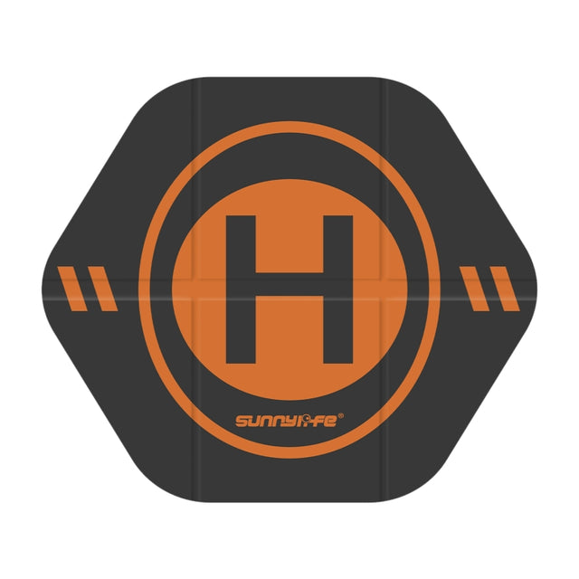 Sunnylife Drone Landing Pad 35cm Fast-Fold Double-Sided Leather Water-resistant Helipad for DJI Neo / Avata 1 / 2 / Mini Series (Yellow+Orange)