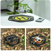 Sunnylife Drone Landing Pad 35cm Fast-Fold Double-Sided Leather Water-resistant Helipad for DJI Neo / Avata 1 / 2 / Mini Series (Yellow+Orange)