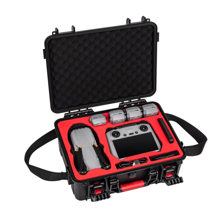 For DJI Air 3S STARTRC Waterproof ABS Suitcase Storage Box (Black) - free shipping - PMC TechLife - Order now!