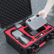 For DJI Air 3S STARTRC Water-resistant ABS Suitcase Storage Box (Black)