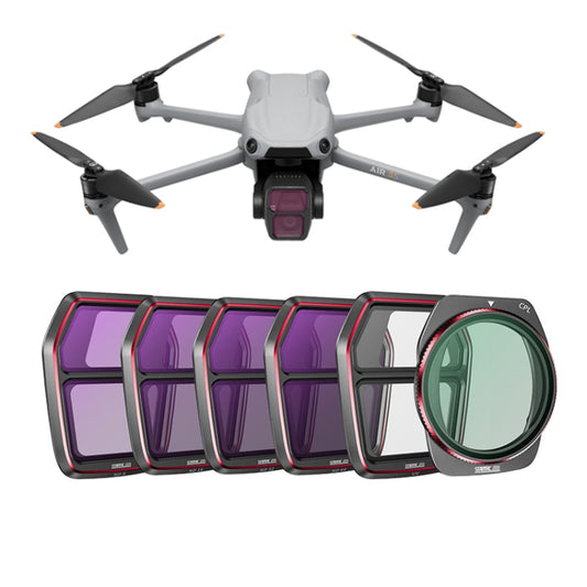 For DJI Air 3S STARTRC 6 in 1 ND8 ND16 ND32 ND64 UV CPL Lens Filter - free shipping - PMC Jewellery - Order now!