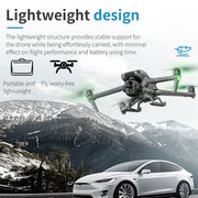 For DJI Air 3S / 3 STARTRC Folding Anti-fall Anti-dirt Heightened Landing Gear Training Rack (Grey)
