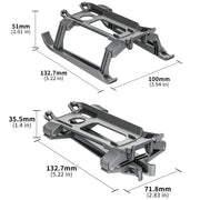 For DJI Air 3S / 3 STARTRC Folding Anti-fall Anti-dirt Heightened Landing Gear Training Rack (Grey)