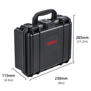 For DJI Osmo Pocket 3 STARTRC TSA Combination Lock Water-resistant EVA ABS Dual-layer Suitcase Storage Box (Black)