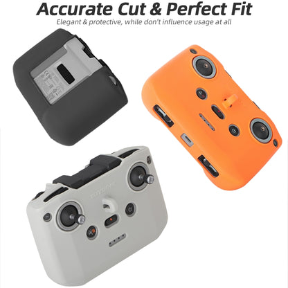 For DJI Neo / Mini 4 Pro / RC-N3 / RC-N2 / RC-N1 Sunnylife Controller Protective Cover Silicone Case with Neck Strap (Orange) - free shipping - PMC Jewellery - Order now!