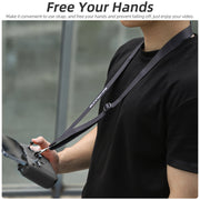 For DJI Neo / Mini 4 Pro / RC-N3 / RC-N2 / RC-N1 Sunnylife Controller Protective Cover Silicone Case with Neck Strap (Grey)