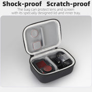 For DJI Osmo Action 5 Pro / 4 / 3 Sunnylife Portable Carrying Case Mini Standard Combo Bag (Black)