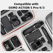 For DJI Osmo Action 5 Pro / 4 / 3 Sunnylife Portable Carrying Case Mini Standard Combo Bag (Orange)