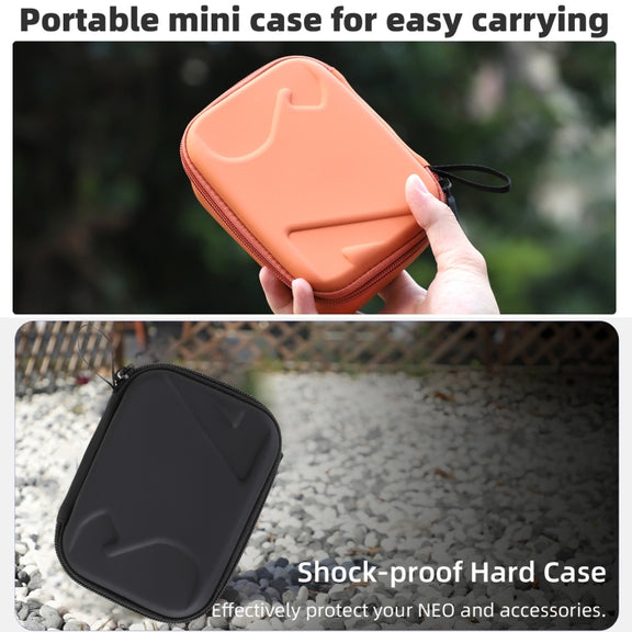 For DJI Osmo Action 5 Pro / 4 / 3 Sunnylife Portable Carrying Case Mini Standard Combo Bag (Orange)