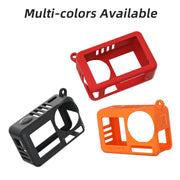 For DJI Osmo Action 5 Pro Sunnylife Silicone Protective Case Scratch-proof Camera Cover with Lanyard (Black)
