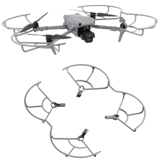 For DJI Air 3S / 3 Sunnylife Propellers Guard Protector Integrated Shielding Rings Quick Release Anti-Collision Props Safe Ring (Grey) - free shipping - PMC Jewellery - Order now!