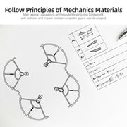 For DJI Air 3S / 3 Sunnylife Propellers Guard Protector Integrated Shielding Rings Quick Release Anti-Collision Props Safe Ring (Grey)