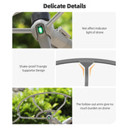 For DJI Air 3S / 3 Sunnylife Propellers Guard Protector Integrated Shielding Rings Quick Release Anti-Collision Props Safe Ring (Grey)