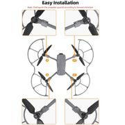 For DJI Air 3S / 3 Sunnylife Propellers Guard Protector Integrated Shielding Rings Quick Release Anti-Collision Props Safe Ring (Grey)