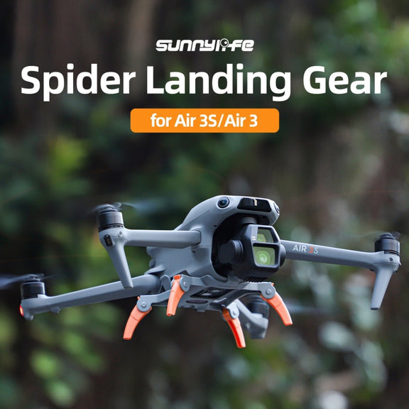 For DJI Air 3S / 3 Sunnylife Landing Gear Extensions Heightened Spider Gears Support Leg (Grey)