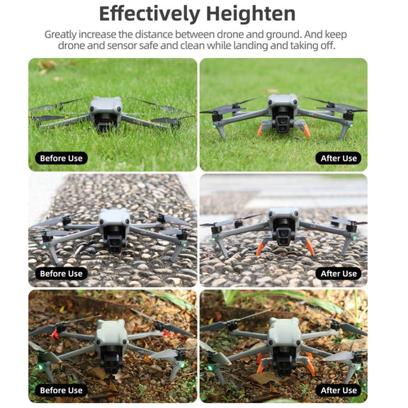 For DJI Air 3S / 3 Sunnylife Landing Gear Extensions Heightened Spider Gears Support Leg (Grey)