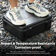 For DJI Air 3S / 3 Sunnylife Safety Carrying Case Large Capacity Water-resistant Shock-proof Hard Travel Case (Black)