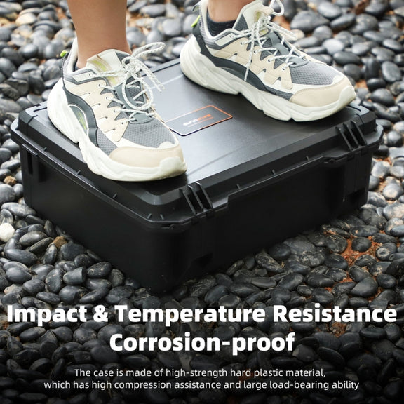 For DJI Air 3S / 3 Sunnylife Safety Carrying Case Large Capacity Water-resistant Shock-proof Hard Travel Case (Black)