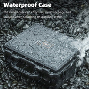 For DJI Air 3S / 3 Sunnylife Safety Carrying Case Large Capacity Water-resistant Shock-proof Hard Travel Case (Black)