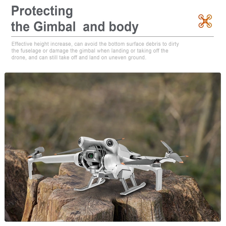 For DJI Mini 4 Pro STARTRC LED Light Folding Heightened Landing Gear Training Rack (Grey) - free shipping - PMC Jewellery - Order now!