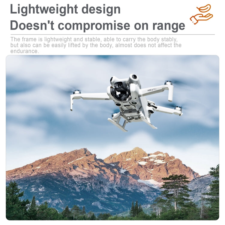 For DJI Mini 4 Pro STARTRC LED Light Folding Heightened Landing Gear Training Rack (Grey) - free shipping - PMC Jewellery - Order now!