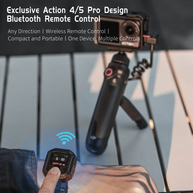 For DJI Osmo Action 5 Pro / 4 GPS Bluetooth Remote Control (Black)