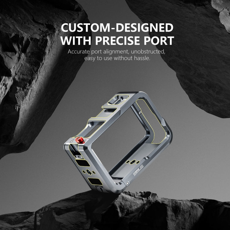 For DJI Osmo Action 5 Pro STARTRC Metal Cage Expansion Adapter Frame with Cold Shoe (Grey) - free shipping - PMC Jewellery - Order now!