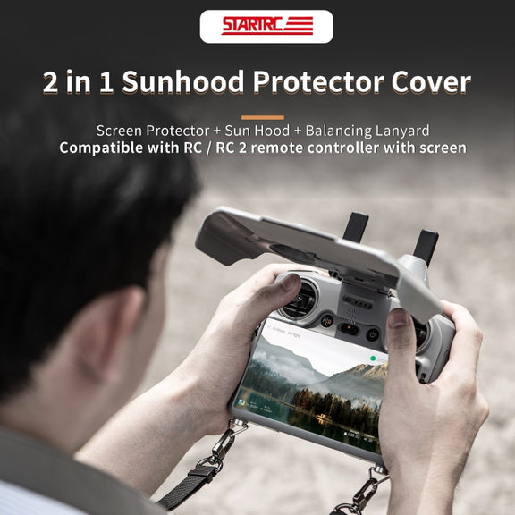 For DJI RC / RC 2 STARTRC Remote Control Sunshade Protection Cover (Grey)
