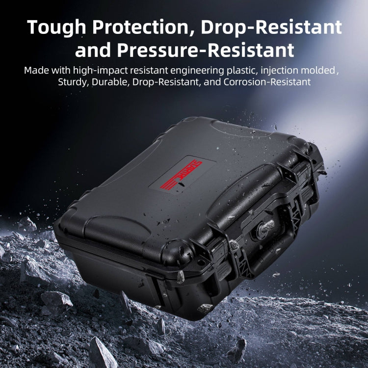 For DJI Osmo Action 5 Pro STARTRC Water-resistant EVA ABS Dual-layer Suitcase Storage Box (Black)