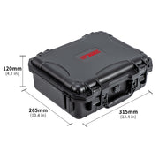 For DJI Osmo Action 5 Pro STARTRC Water-resistant EVA ABS Dual-layer Suitcase Storage Box (Black)