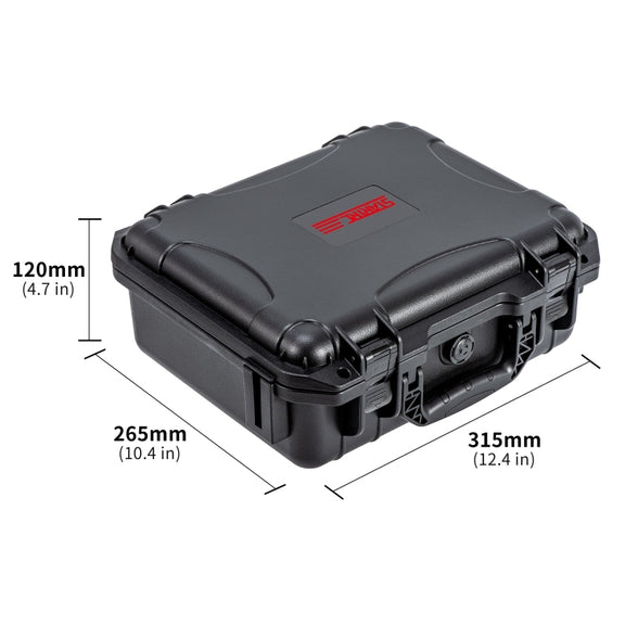 For DJI Osmo Action 5 Pro STARTRC Water-resistant EVA ABS Dual-layer Suitcase Storage Box (Black)