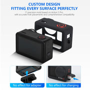For DJI Osmo Action 5 Pro STARTRC Silicone Protective Case with Lens Cover (Orange)