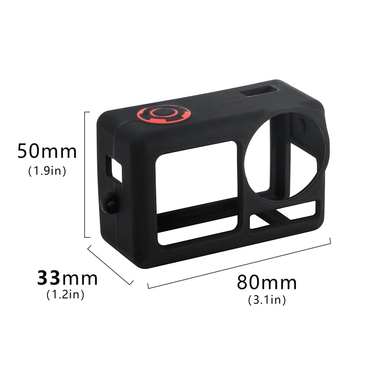For DJI Osmo Action 5 Pro STARTRC Silicone Protective Case with Lens Cover (Orange)