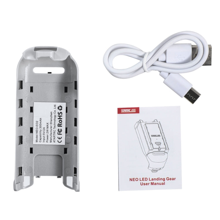 For DJI Neo STARTRC LED Light Heightened Landing Gear Training Rack (Grey) - free shipping - PMC Jewellery - Order now!