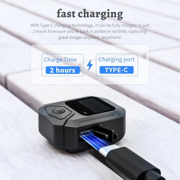 STARTRC GPS Bluetooth Remote Control For Insta360 X4 Series / Ace Pro Series / GO 3S Series (Black) - free shipping - PMC TechLife - Order now!