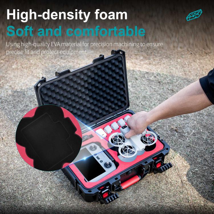 For DJI Neo / RC2 / RC-N3 STARTRC Water-resistant PP Suitcase Shoulder Storage Box (Black)