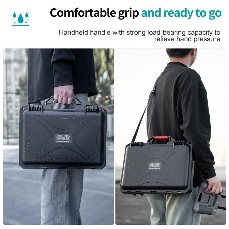 For DJI Neo / RC2 / RC-N3 STARTRC Water-resistant PP Suitcase Shoulder Storage Box (Black)