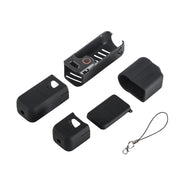 For DJI OSMO Pocket 3 STARTRC 5 in 1 Body Lens Handle Screen Silicone TPU Case (Black)