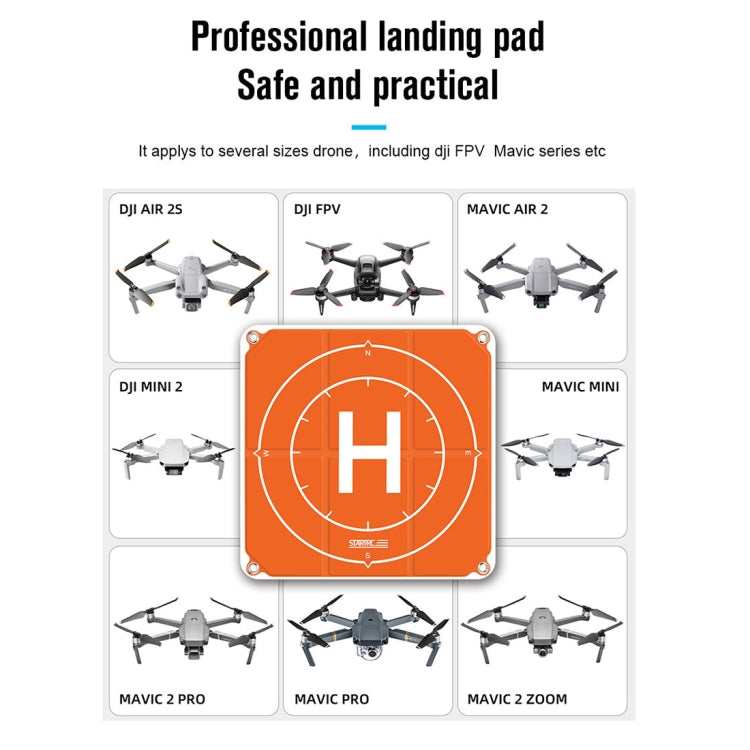 STARTRC 65cm Portable Foldable Square Parking Apron Landing Pad for DJI FPV / mini 2 / Mavic Air 2 / Air 2S - free shipping - PMC TechLife - Order now!