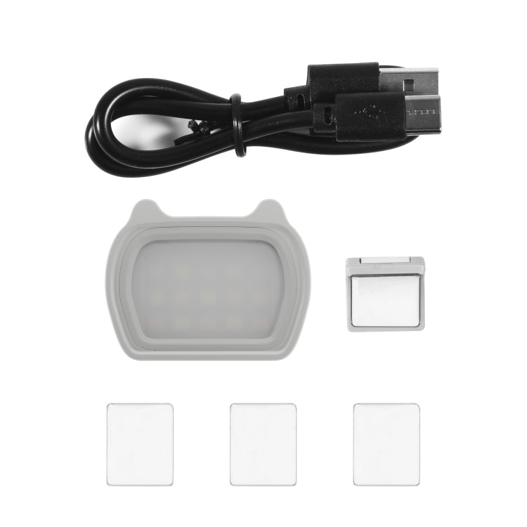 STARTRC Multi-functional Universal Cat-ears Magnetic Fill Light Beauty Selfie Light for DJI OM6/OM SE/OM 5/OM4 SE(Grey) -  by STARTRC | Online Shopping South Africa | PMC TechLife | Buy Now Pay Later Mobicred