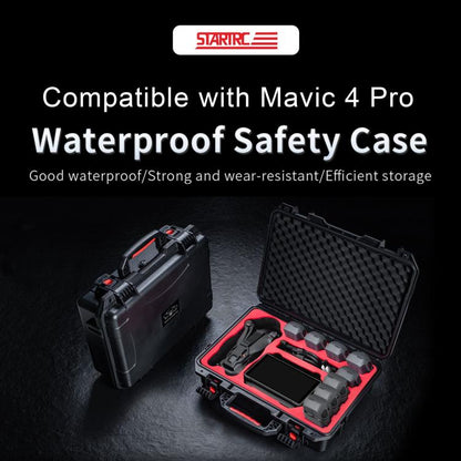 For DJI Mavic 4 Pro STARTRC Waterproof ABS Suitcase Storage Box (Black) - free shipping - PMC Jewellery - Order now!