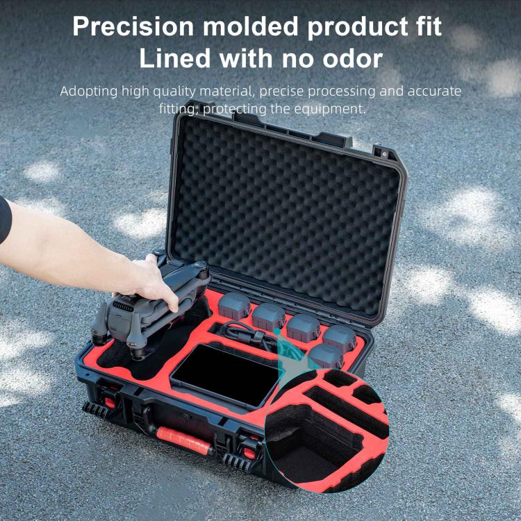 For DJI Mavic 4 Pro STARTRC Water-resistant ABS Suitcase Storage Box (Black)