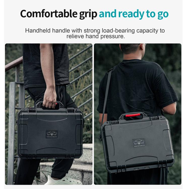 For DJI Mavic 4 Pro STARTRC Water-resistant ABS Suitcase Storage Box (Black)