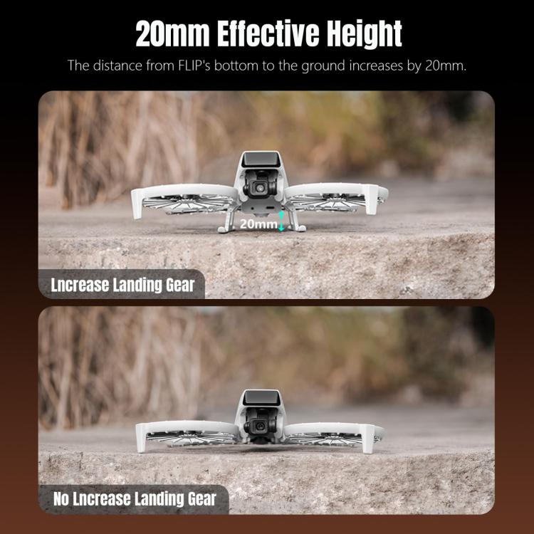 For DJI Flip STARTRC LED Light Folding Heightened Landing Gear Training Rack - free shipping - PMC Jewellery - Order now!