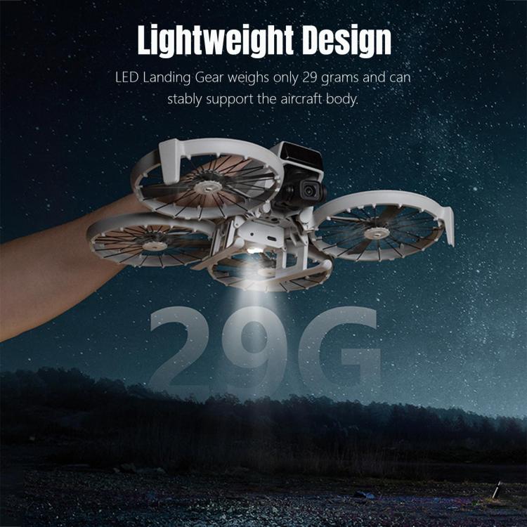 For DJI Flip STARTRC LED Light Folding Heightened Landing Gear Training Rack - free shipping - PMC Jewellery - Order now!