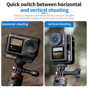 For DJI Osmo Action 5 Pro / 4 / 3 STARTRC L-shaped Magnetic Quick Release Bracket (Black)