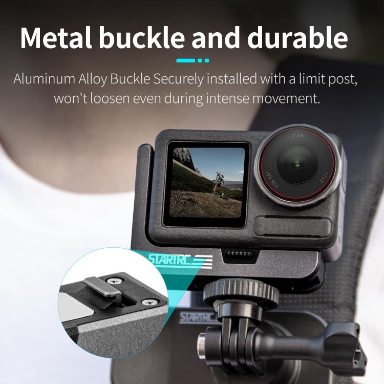 For DJI Osmo Action 5 Pro / 4 / 3 STARTRC L-shaped Magnetic Quick Release Bracket (Black) - free shipping - PMC TechLife - Order now!